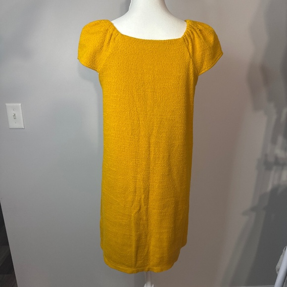 Madewell Texture &Thread Boho Button Front Cap Sleeve Mini Dress - Picture 3 of 6